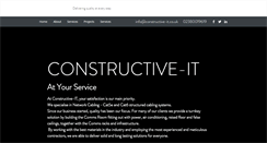Desktop Screenshot of constructive-it.co.uk