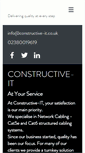 Mobile Screenshot of constructive-it.co.uk