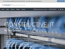 Tablet Screenshot of constructive-it.co.uk